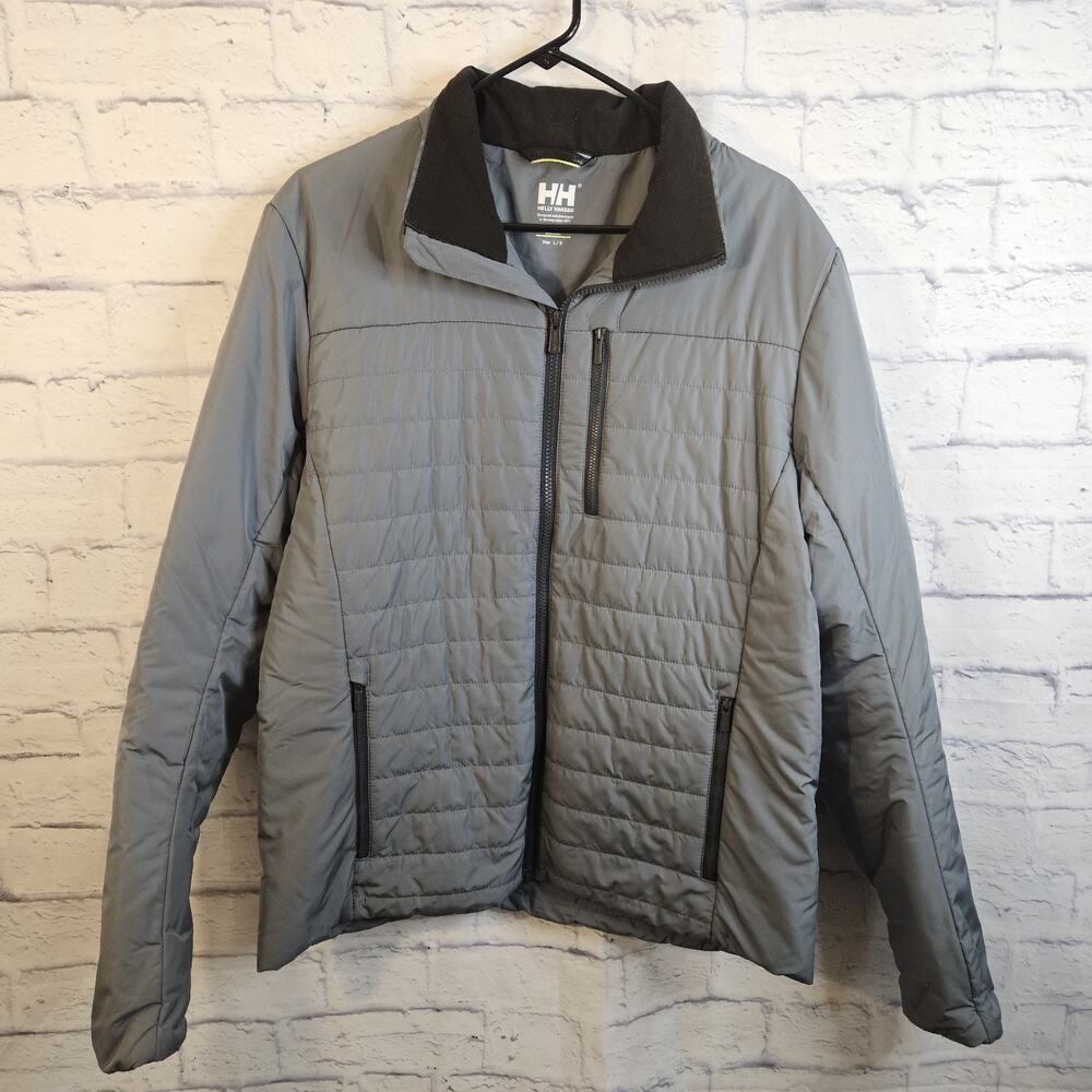 Helly Hansen Men's Crew Insulator Zip-Up Jacket 2.0-Gray Size Large